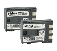 vhbw 2X batería Compatible con Canon Legria MVX350i, MVX30i, MVX35i, MVX40, MVX45i, MVX330i cámara de vídeo (600 mAh, 7,2 V, Li-Ion)