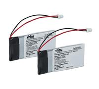 vhbw 2X batería Compatible con Cardo Rider Solo, Scala Rider Q3, Rider FM, Q3, Q1 Auriculares inalámbricos, Cascos (450 mAh, 3,7 V, Li-Poli)