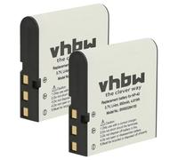 vhbw 2X batería Compatible con Casio Exilim EX Serie FC100, Z1000, Z1050, Z100, P600, P700, Z1080, Z1200 cámara (950 mAh, 3,6 V, Li-Ion)