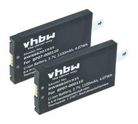 vhbw 2X batería Compatible con Datalogic Memor X3, CVR2, Memor NFP, DL-Memor escáner códigos de Barra, TPV (1100 mAh, 3,7 V, Li-Ion)