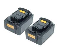 vhbw 2X batería Compatible con Dewalt DCG405NT, DCG412, DCG405N, DCG406NT, DCG405P2 Herramienta (5000 mAh, Li-Ion, 18 V), 1x USB-C (h)
