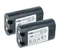 vhbw 2X batería Compatible con Dymo Rhino 5200, 4200 Impresora, copiadora, escáner, Impresora Etiquetas (1600 mAh, 7,4 V, Li-Ion)