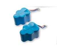 vhbw 2X batería Compatible con Ecovacs Deebot D73, D715, D780, D76, D710, D720, D73n, D730, D77, D760, D79 Robot Limpieza (2000 mAh, 6 V, NiMH)