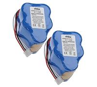 vhbw 2X batería Compatible con Ecovacs Deebot D73, D715, D780, D76, D720, D73n, D730, D77, D760, D79 aspiradora (2500 mAh, 6 V, NiMH)