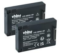 vhbw 2x batería compatible con GoPro Hero 4 Silver, 4 Surf, 4 Black, 3+ | para 4 Music Edition cámara de vídeo (1240 mAh, 3,8 V, Li-Polímero)