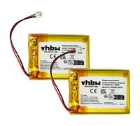 vhbw 2X batería Compatible con iDect X2i, X2d, X2di, M2, X2, M1 teléfono Fijo o inalámbrico (600 mAh, 3,7 V, Li-Poli)