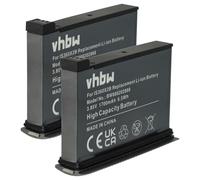 vhbw 2X batería Compatible con Insta360 One X2 cámara Mini portátil (1700 mAh, 3,85 V, Li-Ion)