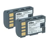vhbw 2X batería Compatible con JVC GY-HM100E, GS-TD1EU, GS-TD1BEU, GY-HM100 cámara de vídeo (750 mAh, 7,4 V, Li-Ion) con Chip
