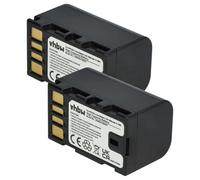 vhbw 2X batería Compatible con JVC GY-HM100E, GS-TD1EU, GZ-HD10, GY-HM100 cámara de vídeo (1400 mAh, 7,2 V, Li-Ion) con Chip