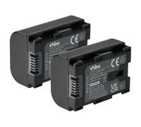 vhbw 2X batería Compatible con JVC GZ-HM35U, GZ-HM435, GZ-HM40, GZ-HM430 cámara de vídeo (800 mAh, 3,6 V, Li-Ion) con Chip