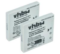 vhbw 2X batería Compatible con Konica Minolta Dimage X1 | cámara (800 mAh, 3,7 V, Li-Ion)