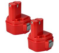 vhbw 2X batería Compatible con Makita 6980FD, 6980FDWAE, 6980FDWDE, 6980FDZ, 8270D, 8270DWAE, 8270DWALE Herramientas eléctricas (3000mAh NiMH 12V)