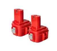 vhbw 2X batería Compatible con Makita SC130DWA, UB121D, UC120D, SC130DRA, UB120D, ML124, UB120DWB, UB120DWA Herramienta (1500 mAh, NiMH, 12 V)