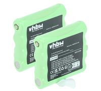 vhbw 2X batería Compatible con Midland M99, G8, M48 Plus, G6, SM400, M48, M99 Plus, M24 Radio (700 mAh, 7,4 V, NiMH)
