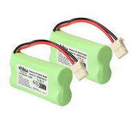 vhbw 2X batería Compatible con Motorola MBP160PU teléfono Fijo o inalámbrico (800 mAh, 2,4 V, NiMH)