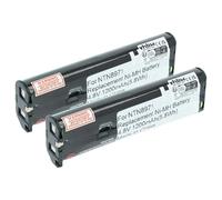 vhbw 2X batería Compatible con Motorola Talkabout T7000, T7200, T7100 Radio (1200 mAh, 4,8 V, NiMH)
