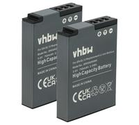 vhbw 2X batería Compatible con Nikon Coolpix S610, S6000, S620, S1200pj, S6150, S6100, S630, S31, S6200 cámara (700 mAh, 3,6 V, Li-Ion)