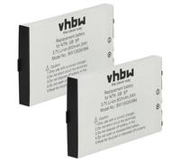 vhbw 2X Batería Compatible con Nintendo Game Boy Advance Special, GBA-SP Consola (800mAh, 3,7V, Li-Ion)
