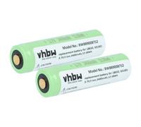vhbw 2X batería Compatible con Olight S2R Baton II, Perun, Javelot | para R20 Seeker, R20, Baton Pro linterna. linterna frontal (3400 mAh, 3,7 V, Li-Ion)