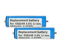 vhbw 2X batería Compatible con Panasonic ER-DGP86, ER-DGP84, ER-DGP80, ER-DGP90, ER-DGP82 afeitadora (680 mAh, 3,6 V, Li-Ion)