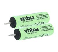 vhbw 2X batería Compatible con Panasonic ES-SV41, EW1211, EW1311, EWDJ40 afeitadora (2000 mAh, 1,2 V, NiMH)