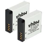 vhbw 2X batería Compatible con Panasonic Lumix DMC-GF7, DMC-GF8, DMC-GF7K, DMC-GM1 cámara (600 mAh, 7,2 V, Li-Ion) con infochip