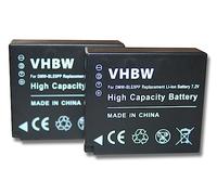 vhbw 2X batería Compatible con Panasonic Lumix DMC-TZ80, DMC-TZ85, DMC-TZ100, DMC-TZ81, DMC-TZ101, DMC-TZ202 cámara (750 mAh, 7,2 V, Li-Ion)