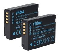 vhbw 2X batería Compatible con Panasonic Lumix DMC-ZS6, DMC-ZS15, DMC-ZS10, DMC-TZ9, DMC-ZS8, DMC-ZS20 cámara (750 mAh, 3,6 V, Li-Ion)