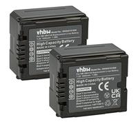 vhbw 2X batería Compatible con Panasonic NV-GS60, NV-GS80, NV-GS90, SDR-H20, SDR-H250 cámara de vídeo, videocámara (1000mAh, 7,2V, Li-Ion) con Chip