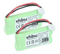 vhbw 2X batería Compatible con Philips Aleor 300 teléfono Fijo o inalámbrico (700 mAh, 2,4 V, NiMH)