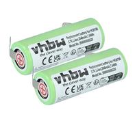 vhbw 2X batería Compatible con Philips HQ8150, HQ8100, HQ8140, HQ8170, HQ8160, HQ7363, HQ8200 afeitadora (2040 mAh, 3,7 V, Li-Ion)