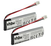 vhbw 2X batería Compatible con Plantronics Calisto P620, P620-M, 620M, 620UC/M, 620 Altavoces, Cajas acústicas (730 mAh, 3,7 V, Li-Poli)