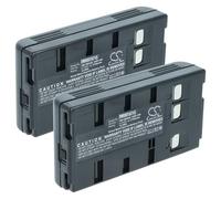 vhbw 2X batería Compatible con RCA Pro801C, CG400, Pro808, Pro807, Pro-801C, Pro-80, CG-400, Pro-808 cámara de vídeo (2000 mAh, 6 V, NiMH)