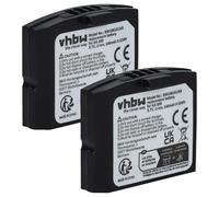 vhbw 2X batería Compatible con Siemens RR 832, RR 842, Set 832 TV, Set 842 TV Auriculares inalámbricos, Cascos (140 mAh, 3,7 V, Li-Poli)