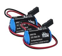 vhbw 2X batería Compatible con Siemens Simatic S7-300, SL2361 CXFL, S7-400, S7-314CPU, S7-312CPU Controlador de periférico (900 mAh, 3 V, Li-MnO2)