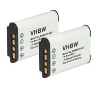 vhbw 2X batería Compatible con Sony Cybershot DSC-RX100M3, DSC-RX100M5, DSC-RX100M4, DSC-RX100M5A cámara (1000 mAh, 3,6 V, Li-Ion)