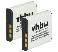 vhbw 2X batería Compatible con Sony Cybershot DSC-W70, DSC-W80, DSC-W80HDPR, DSC-W85, DSC-W90, DSC-WX1 cámara (950 mAh, 3,6 V, Li-Ion)