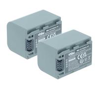 vhbw 2X batería Compatible con Sony DCR-DVD202, BC-TRP, DCR-DVD105E, AC-VQP10, DCR-DVD105 cámara de vídeo (950 mAh, 7,2 V, Li-Ion)