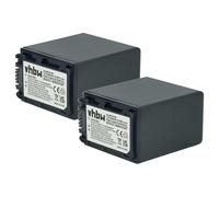 vhbw 2X batería Compatible con Sony FDR-AX33, FDR-AX100E, FDR-AX43, FDR-AX53 cámara de vídeo (2200 mAh, 7,2 V, Li-Ion) con Chip