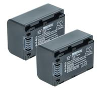 vhbw 2X batería Compatible con Sony HDR-CX625, HDR-PJ675, HDR-PJ620, HDR-CX450, HDR-CX680, FDR-AXP33 cámara de vídeo (900 mAh, 7,3 V, Li-Ion)