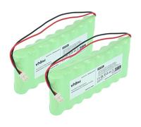 vhbw 2X batería Compatible con Visonic PowerMaxComplete, AmberLink, Powermax Pro, Amber Select Sistema de Alarma (2000 mAh, 9,6 V, NiMH)