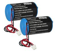 vhbw 2X batería Compatible con Visonic SR-730, MCS-730 AC Sistema de Alarma, Sirena inalámbrica Exterior (19000 mAh, 3,6 V, Li-Ion)