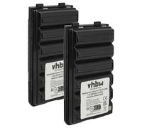 vhbw 2X batería Compatible con Yaesu Vertex VXA-220 Pro Vi, VXA-300 Pilot III, VXA-300 Lite Radio (1800 mAh, 7,2 V, NiMH)