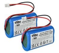 vhbw 2X batería Compatible con Zafferano Poldina, Olivia Pro, Olivia, Olivia Mini lámpara de Mesa/mesita de Noche (4400 mAh, 3,7 V, Li-Ion)