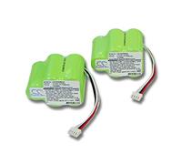 vhbw 2X Batería Ni-MH 3300mAh (6V) para Aspirador Ecovacs Deebot D650, D66, D660, D68, D680 como 945-0006, 945-0024, 205-0001, LP43SC3300P5.