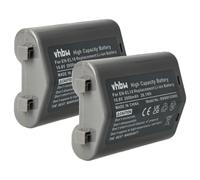 vhbw 2X Batería Recargable reemplaza Nikon EN-EL18 para cámara Digital, DSLR (2600 mAh, 10,8 V, Li-Ion) - Chip informativo