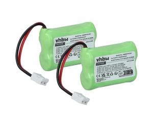 vhbw 2X Batería Recargable reemplaza SL30013 para teléfono Fijo o inalámbrico (400 mAh, 2,4 V, NiMH)