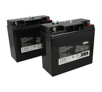 vhbw 2X batería reemplaza APC AP1250, AGM09, RBC7, BT12-18, RBC50 para USV (18000 mAh, 12 V, AGM)