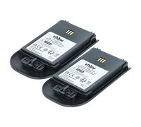 vhbw 2X batería reemplaza Ascom 600190/2C, 660190/R2B, RB-D62-L, 9D62 para teléfono Fijo o inalámbrico (930 mAh, 3,7 V, Li-Ion) Negro