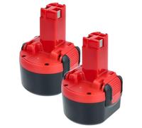vhbw 2X batería reemplaza Bosch 2 607 335 461, 2 607 335 453, 2 607 335 469, 2 607 335 373 para Herramienta (1500 mAh, NiMH, 9,6 V)